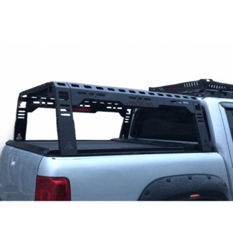 Защитная дуга в кузов пикапа для Toyota HiLux  (сталь 3 мм, цвет черный, порошковое покрытие)